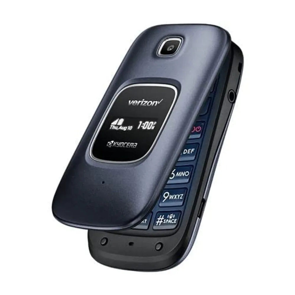 Blue Kyocera Cadence S2720 partly open at an angle