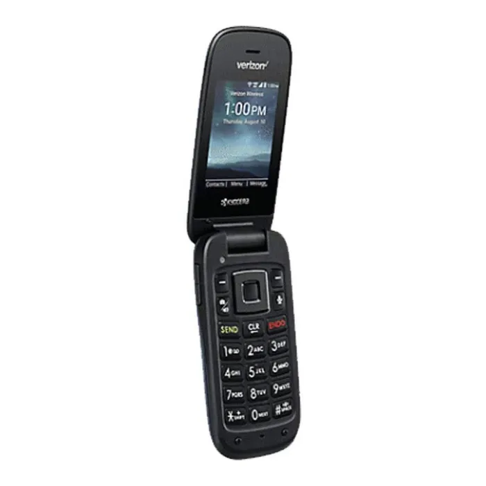Blue Kyocera Cadence S2720 opened, showing the screen and keypad