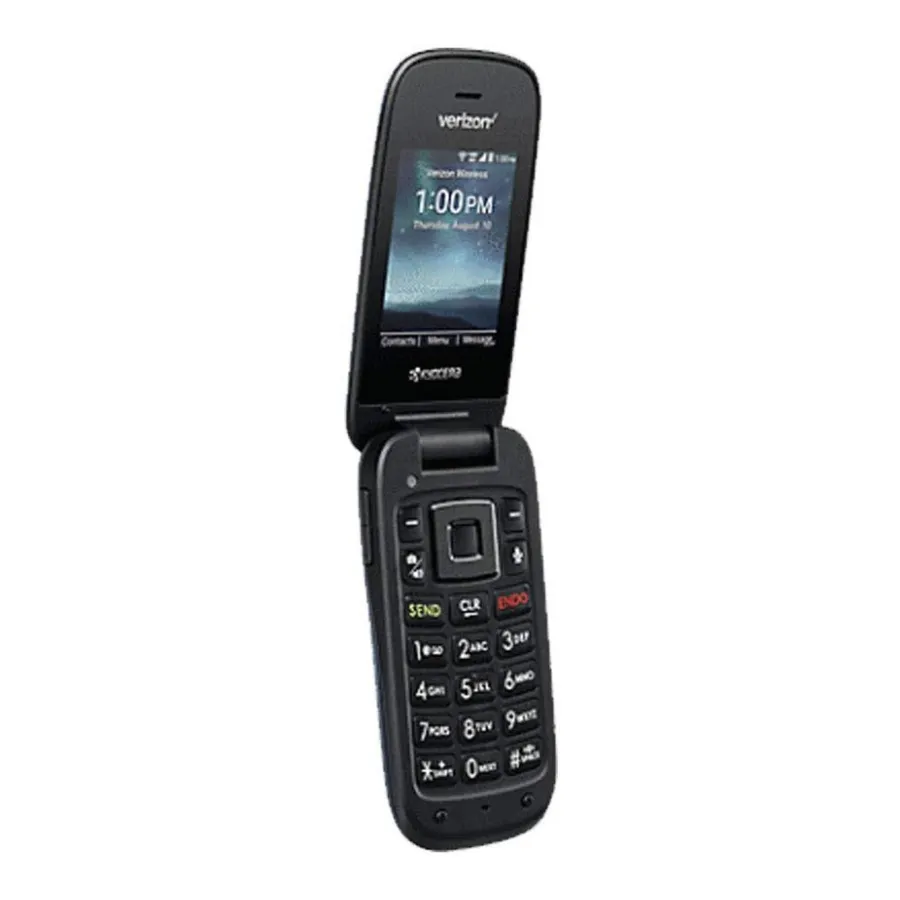Blue Kyocera Cadence S2720 opened, showing the screen and keypad